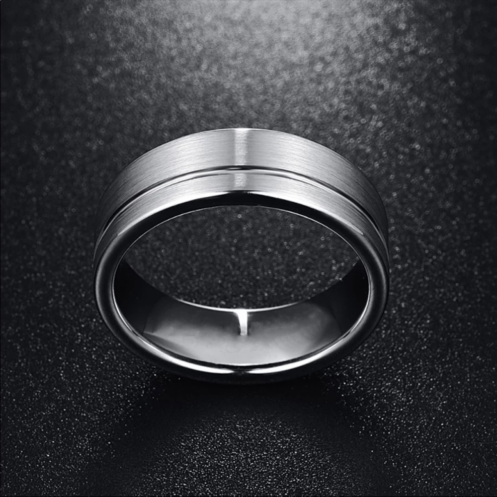 ♡New 8MM Stainless Steel Men’s Wedding Band Ring♡ - Picture 3 of 6